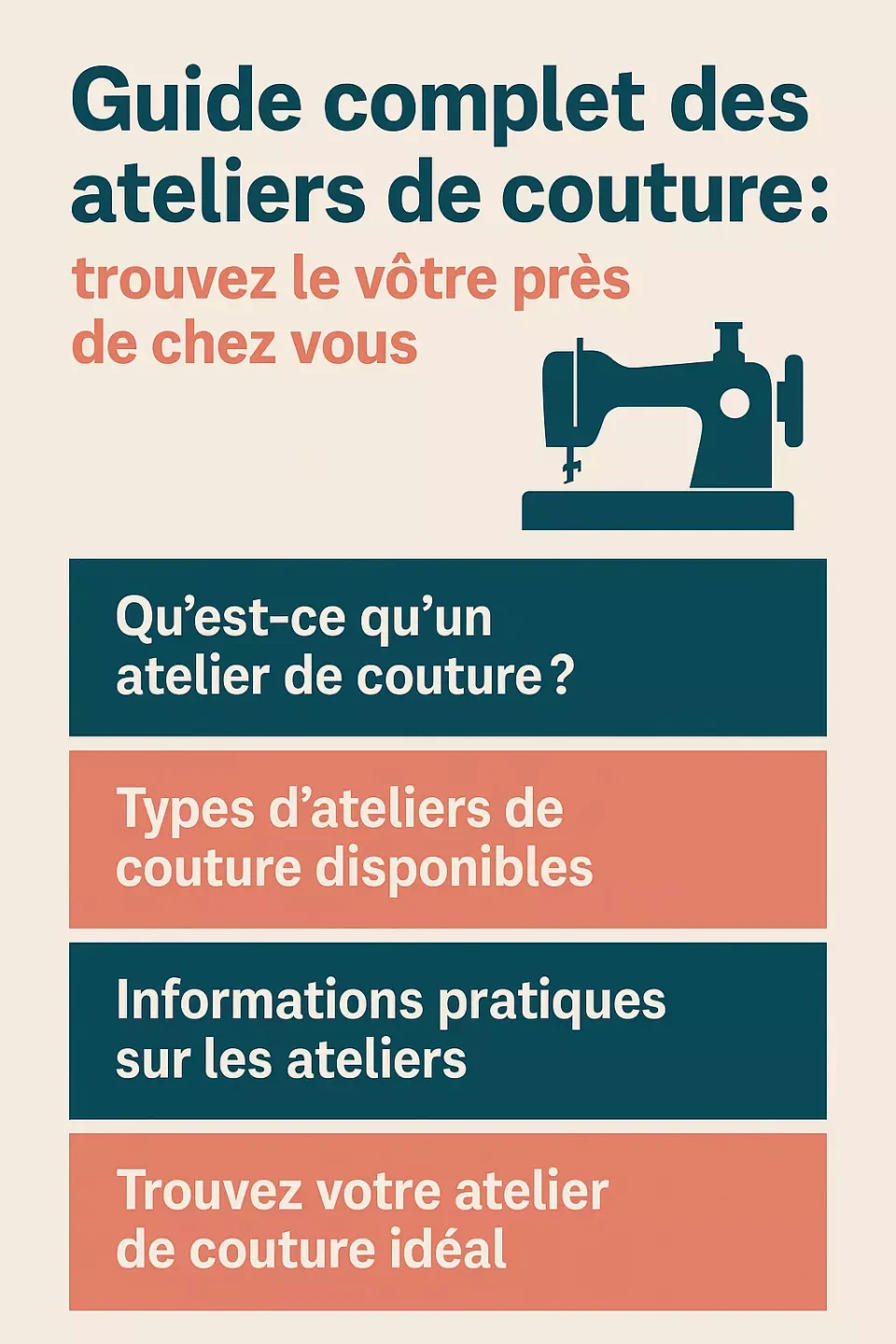 Qu'est ce qu'un atelier de couture?