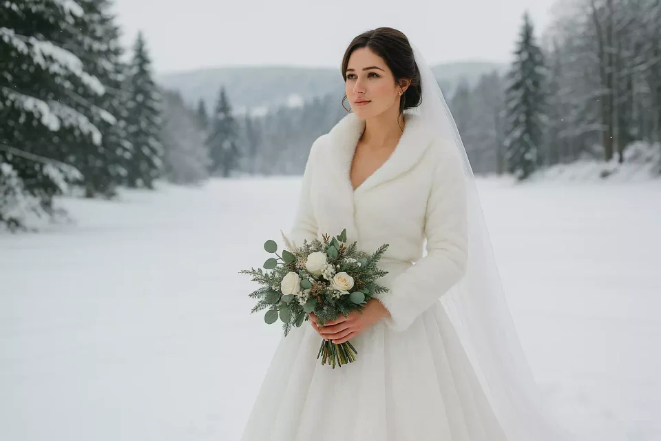 Robe de mariage pour hiver