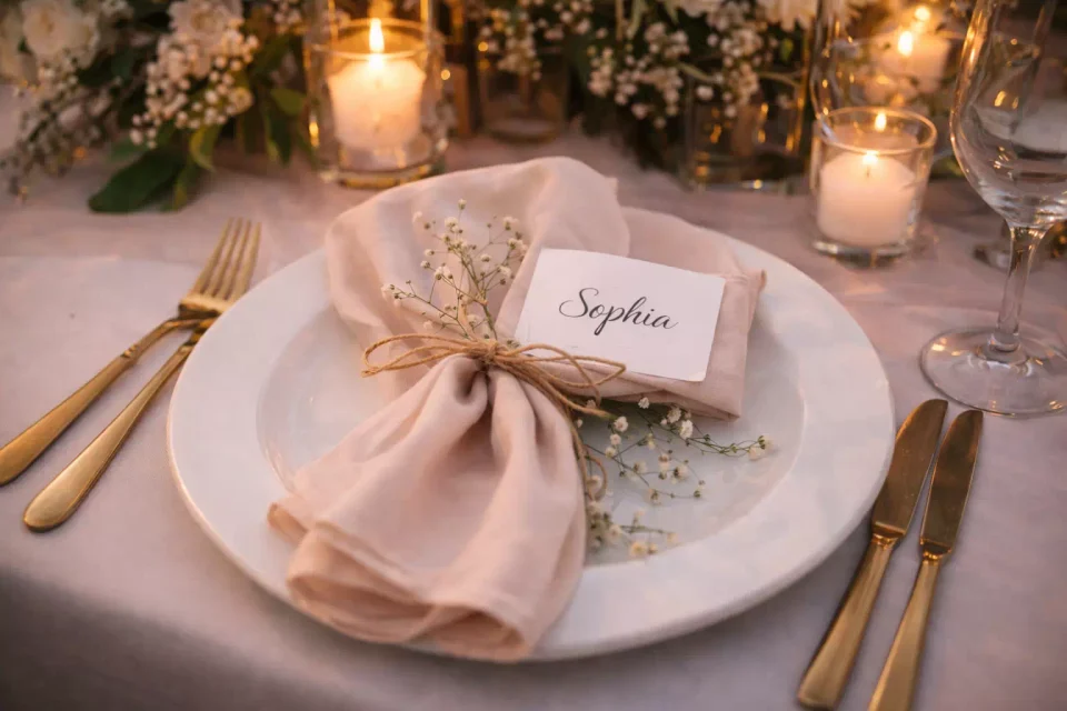 comment decorer une table pour son mariage