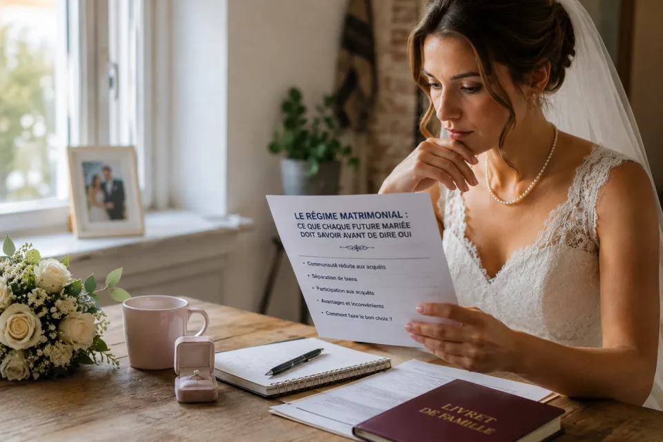 Informations sur les régimes matrimoniaux