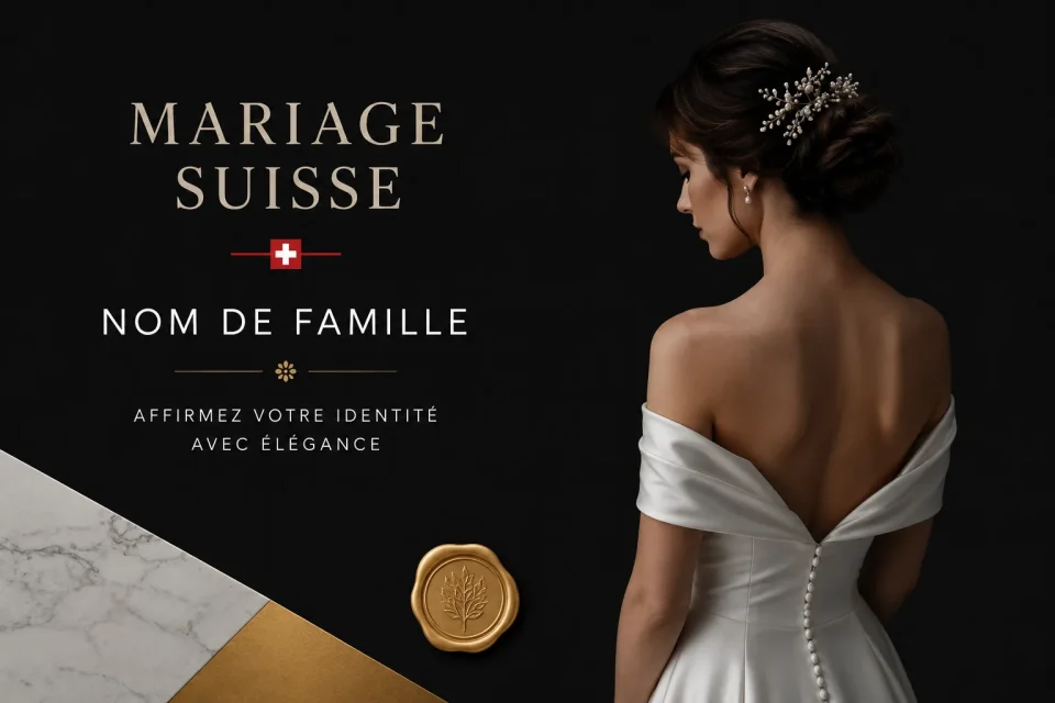 mariage suisse : tout savoir sur le nom de famille