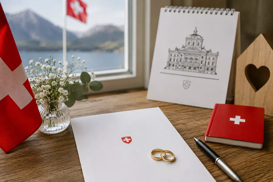 Envisager un mariage civil en Suisse