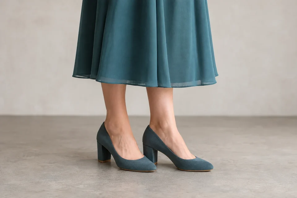 Escarpins robe de mariage midi