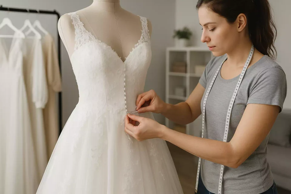 Reprendre une robe de mariée